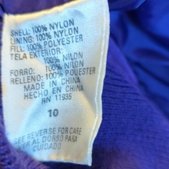 NEW MOVES Vintage Purple Bib Snow Pants Adjustable Kids Size 10 - Picture 10 of 12